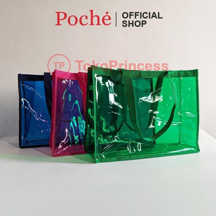 Tas Plastik / Tote bag / Tas PVC / Transparant bag / Beach bag *