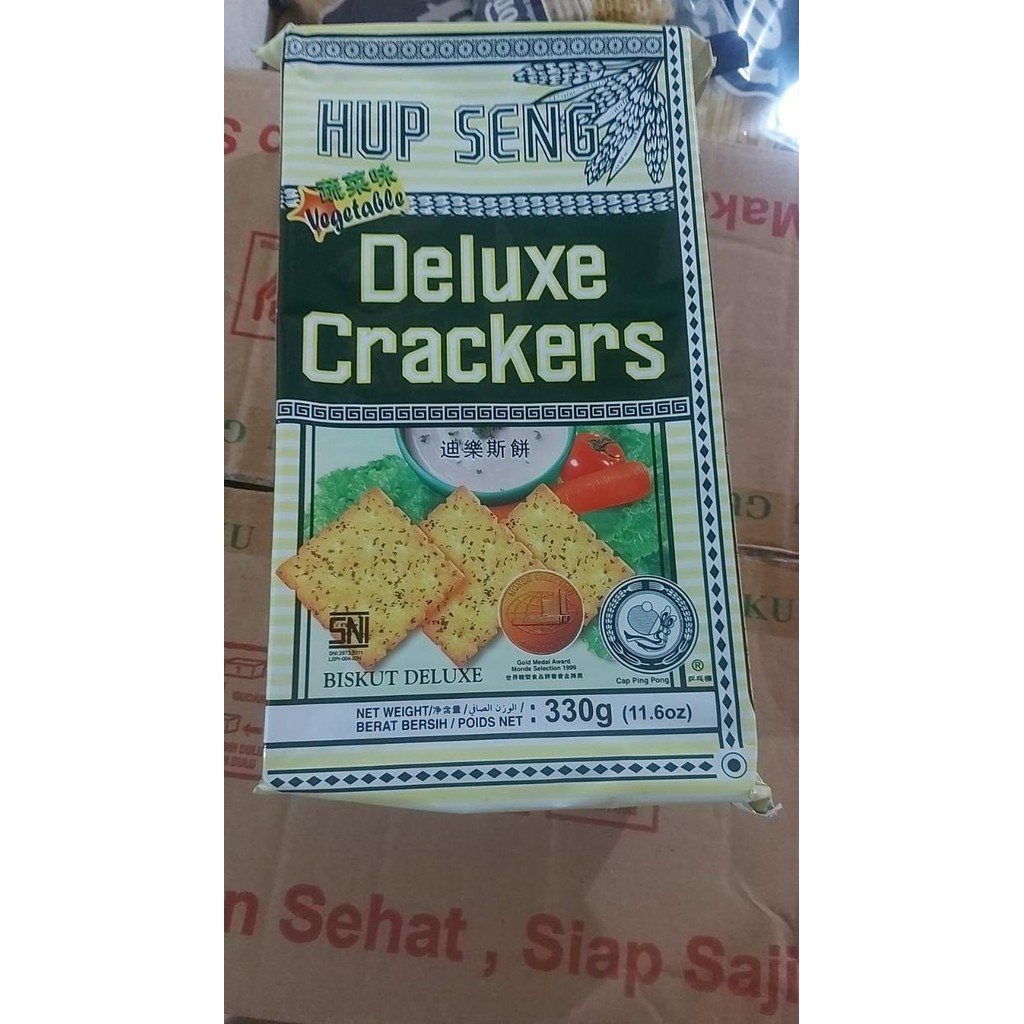 

Ger Biskuit Hupseng Cap Ping Pong Rasa Sayur / Hup Seng Cracker Vegetable