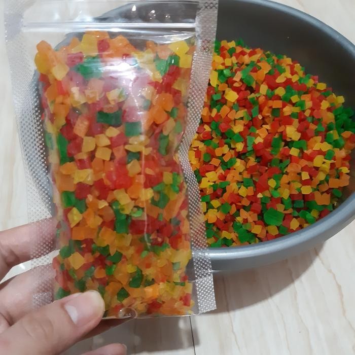 

Gdh sukade warna warni 500gr cap apple