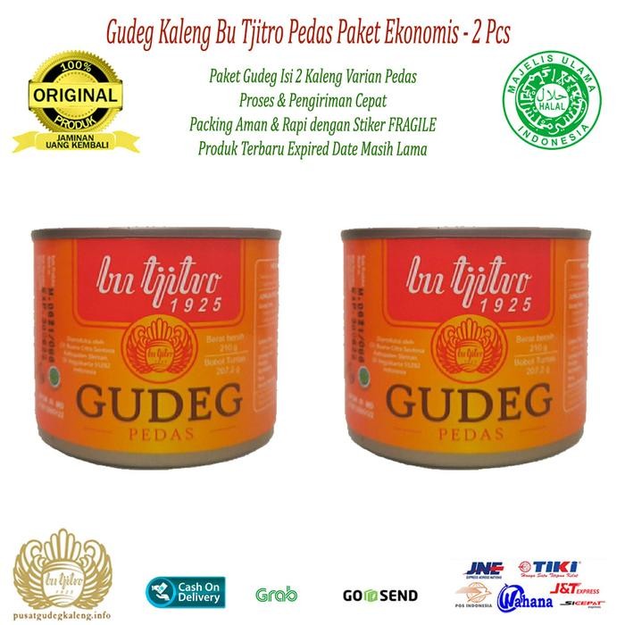 

Gdh Gudeg Kaleng Bu Tjitro Varian Komplet Pedas Paket Ekonomis - Isi 2Pcs