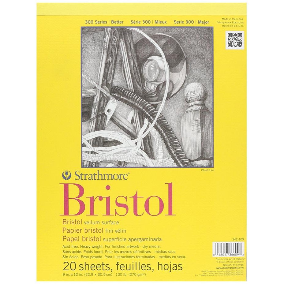 

Strathmore 300 Series Bristol 9" X 12" Vellum - 20 Sheets Gratisongkir