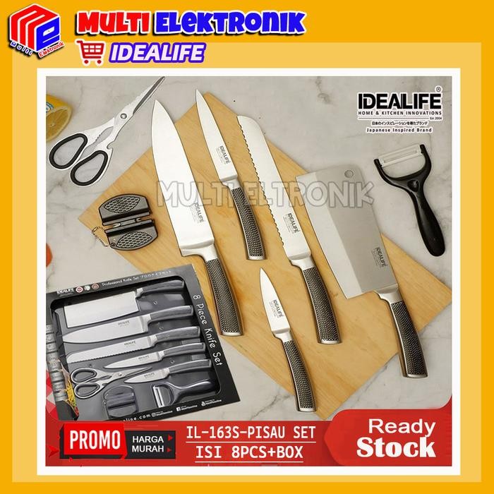 Pisau Set / Knife Set - Perlengkapan Pisau Dapur Idealife IL-163S Kitchenware