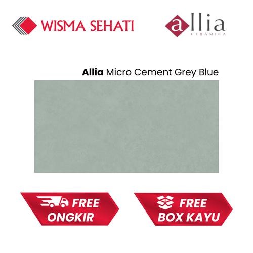 Granit TIles 90x180 Allia Micro Cement Grey Blue