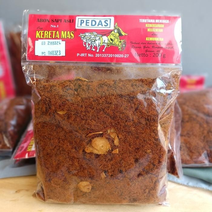 

Gdh ABON SAPI ASLI KERETA MAS ABON SAPI PEDAS Putih Food