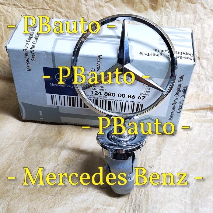 Terbagus Logo Bintang Kap Mesin W124 Lama / Emblem Mercedes Benz