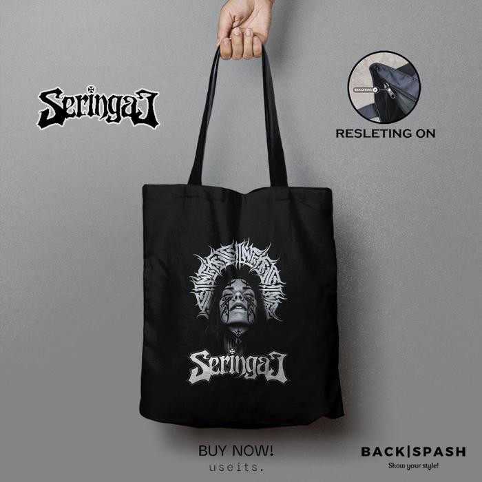 Totebag Seringai - Totebag Tas Pria Wanita Band Seringai THD