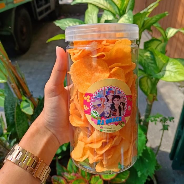 

Keripik Kentang Rasa Bbq Kemasan Toples Besar 175gr Cemilan Kekinian Enak Crunchy Sehat