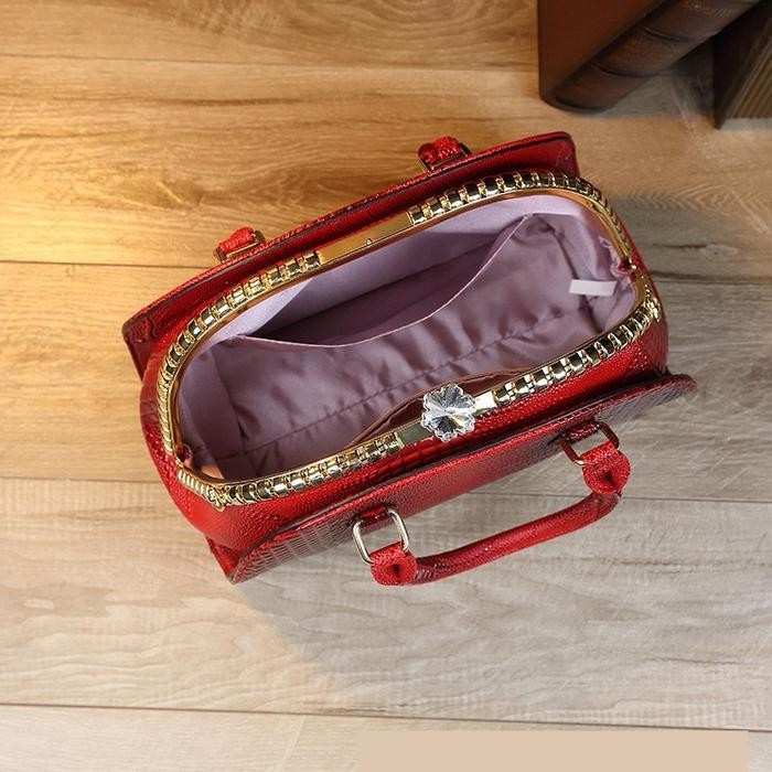 2316 SOS ORIGINAL tas pesta croco mewah tas pesta wanita premium