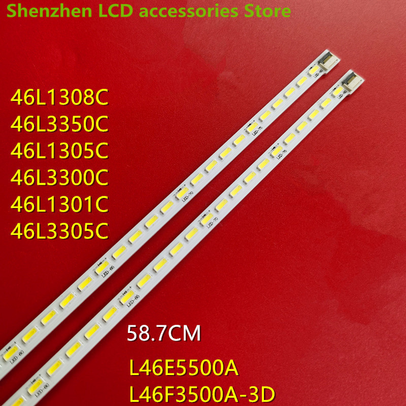 LED backlight strip for Toshiba NEW L46E5500A-3D Light bar T52M460354AI1ET13E55-1SC 58.7CM 80LED