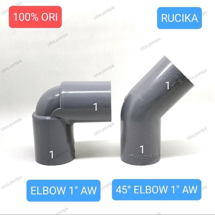 RUCIKA 1" AW ELBOW / KNEE 1 inch AW / 45 ELBOW / KNEE 45 AW