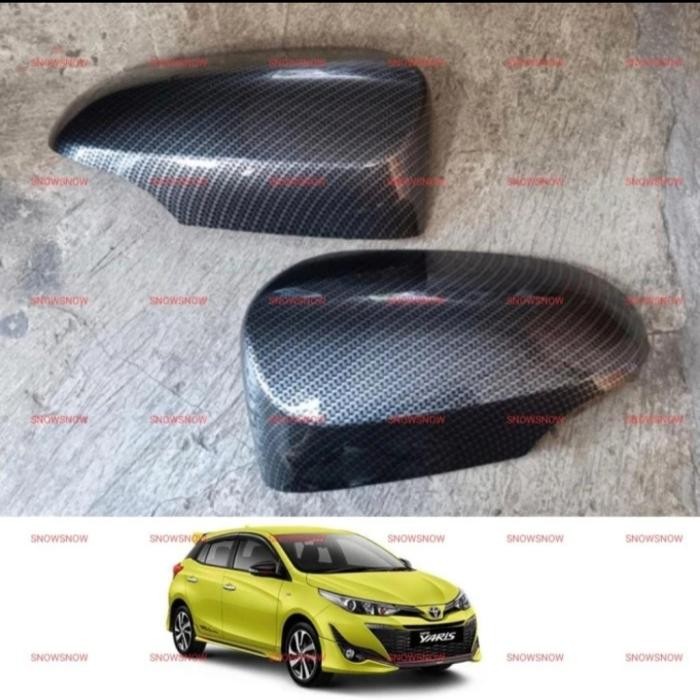 Berkualitas Cover Spion Carbon Mobil New Yaris 2018-2023