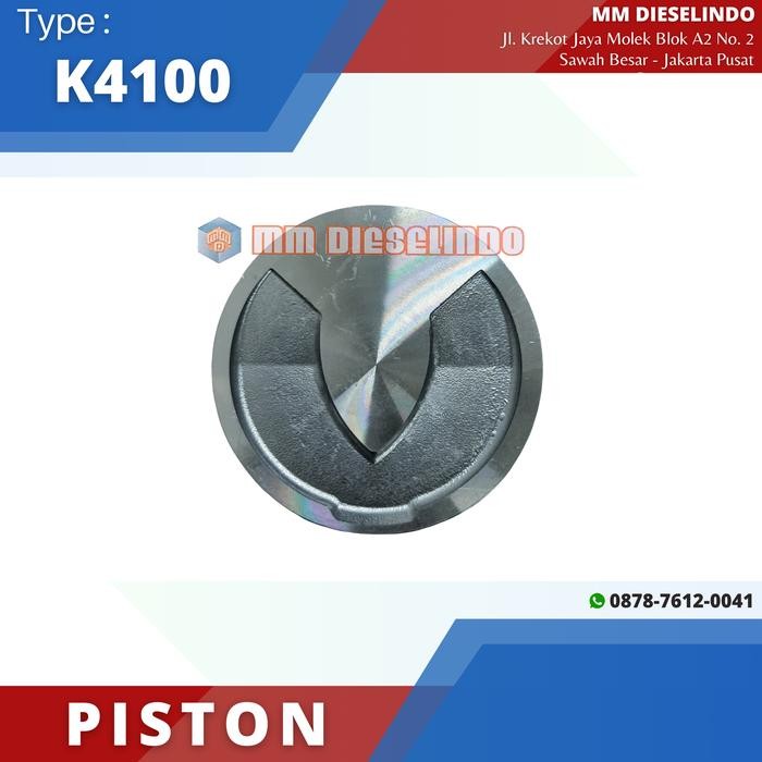 Piston K4100 - Seher Engine Diesel K4100 Weichai - Nozzle Pendek Best Quality