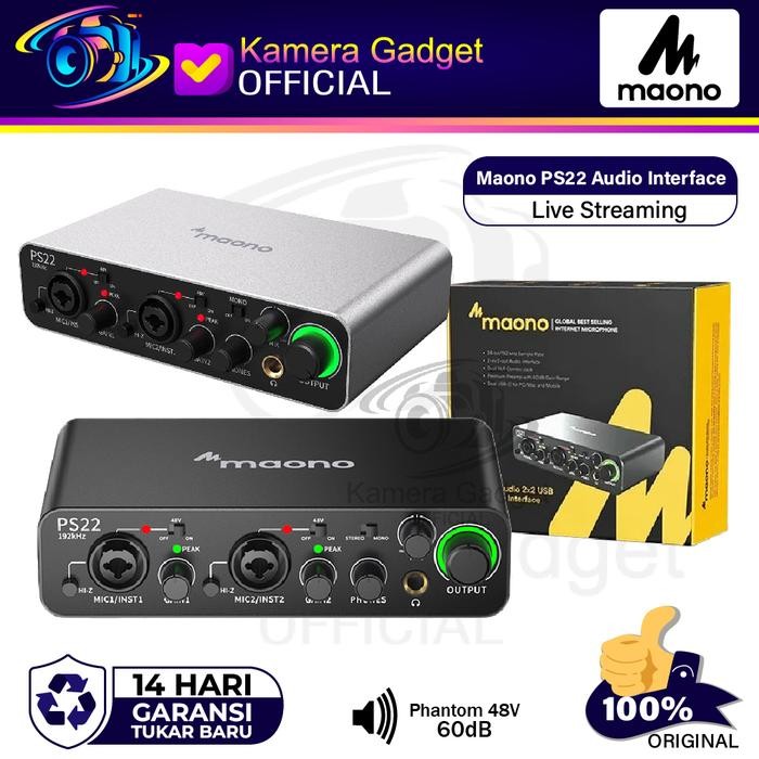 Maono PS22 Audio Interface - Streaming Gaming Soundcard