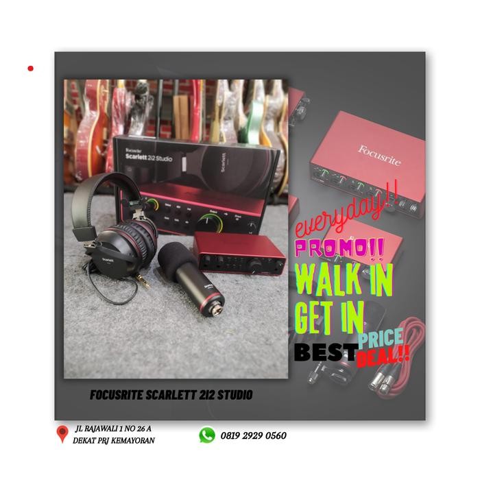 Focusrite Scarlett 2i2 studio 4th Gen