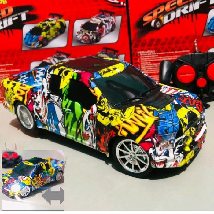 mainan Rc mobil abstrak speed drif racing mobil mobilan anak remote control Lampu