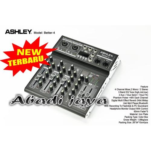Mixer Ashley Better 4 4Channel USB better4