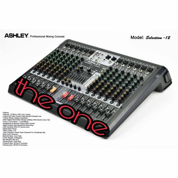 mixer audio ashley selection 12 / selection12