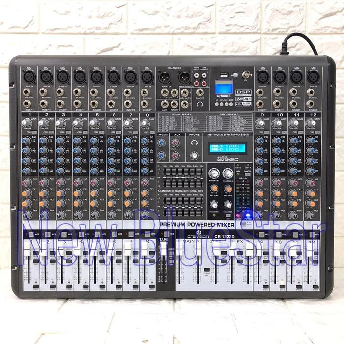 Power Mixer Crimson CR 1222 D 12 Channel