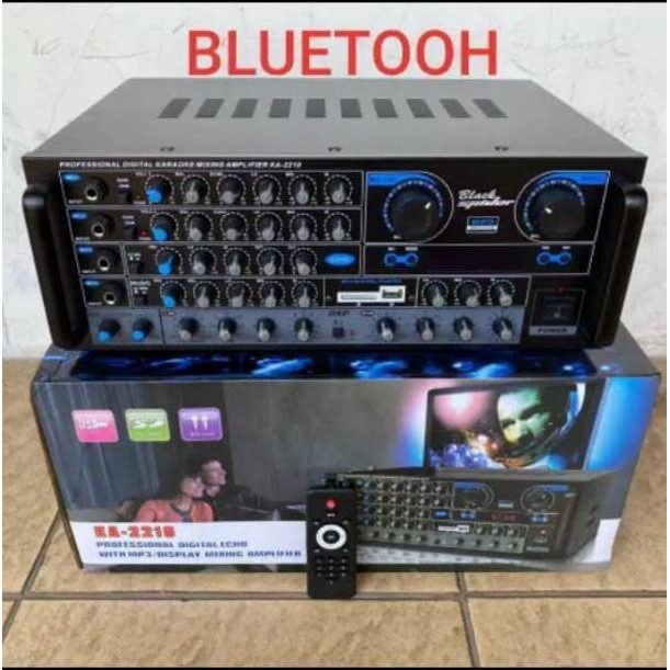 POWER MIXER BLACKSPIDER 4 CHANNEL BLUETOOTH USB SD