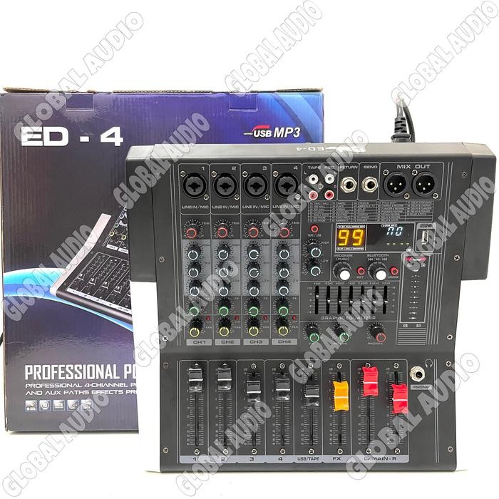 Power Mixer Blackspider ED-4 4 Channel ed4 ED 4 Mixing 4