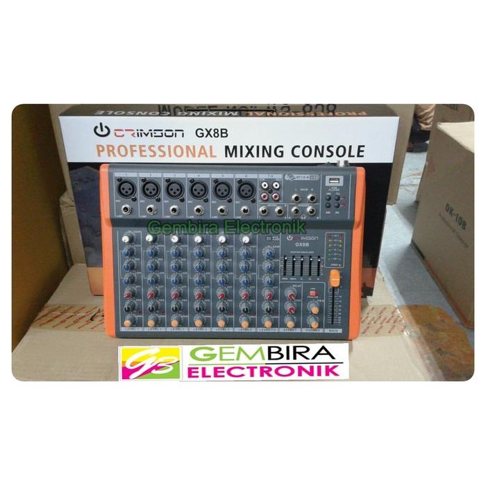 mixer audio crimson gx8b mixer 8 channel