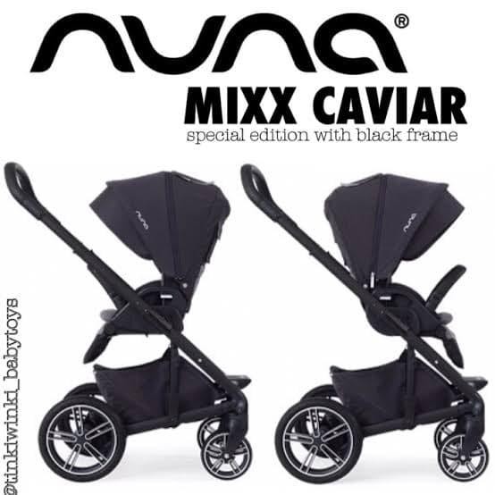 NUNA MIXX 2 CAVIAR STROLLER tanpa footmuff