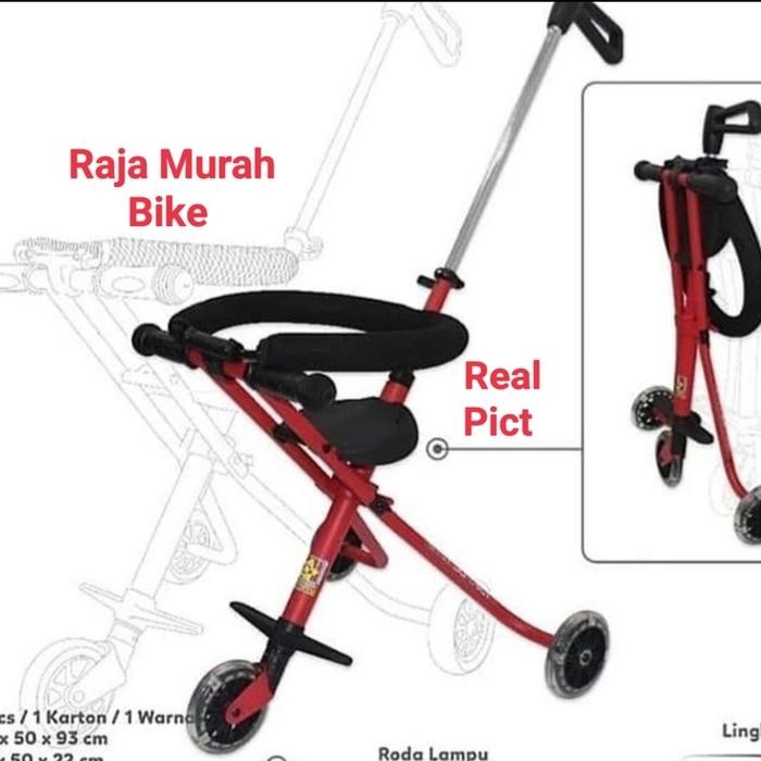 Magic Stroller S-05 Ezzy Sepeda Stroller Roda Tiga Lipat Mini Trike