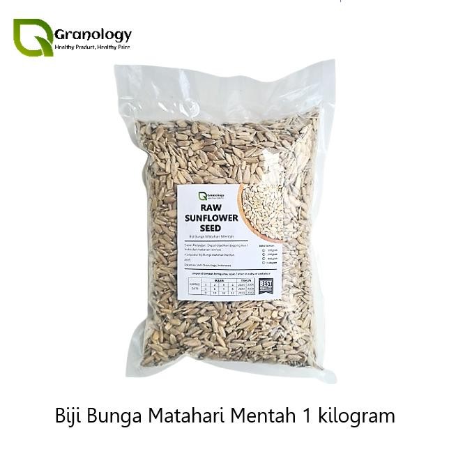

New Biji Bunga Matahari Mentah / Raw Sunflower Seed - 1 kg