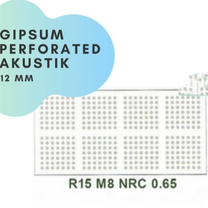 Gypsum Akustik / SOUND 12MM 1200X2400 / Gypsum Peredam Suara *