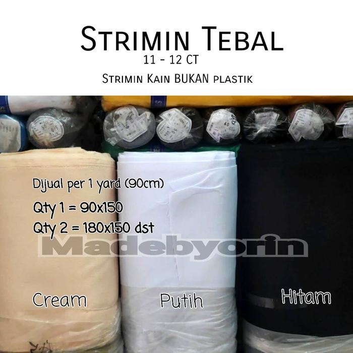 Kain Strimin Kotak Besar Kain Kristik 11 Ct Strimin 11CT Kain Sulam *