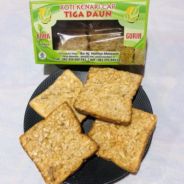 

ORIGINAL Roti Kenari Makanan Ringan Snack Khas Ambon Oleh-Oleh Khas Ambon Kacang Kering READY STOCK