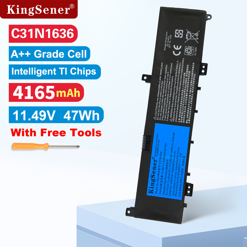 KingSener C31N1636 Battery For ASUS N580VN N580VD NX580V X580V X580VN X580GD N580GD X580VD N580VD NX