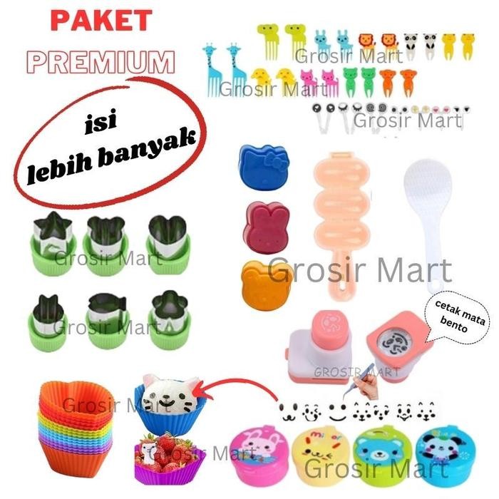 

Promo Isi 50 Paket Perlengkapan Bento Anak Set Komplit Bekal Anak Sekolah Cetakan Nasi Bento Bulat