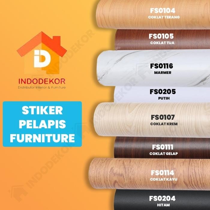 Pelapis kayu triplek - pelapis meja lemari - Decosheet stiker