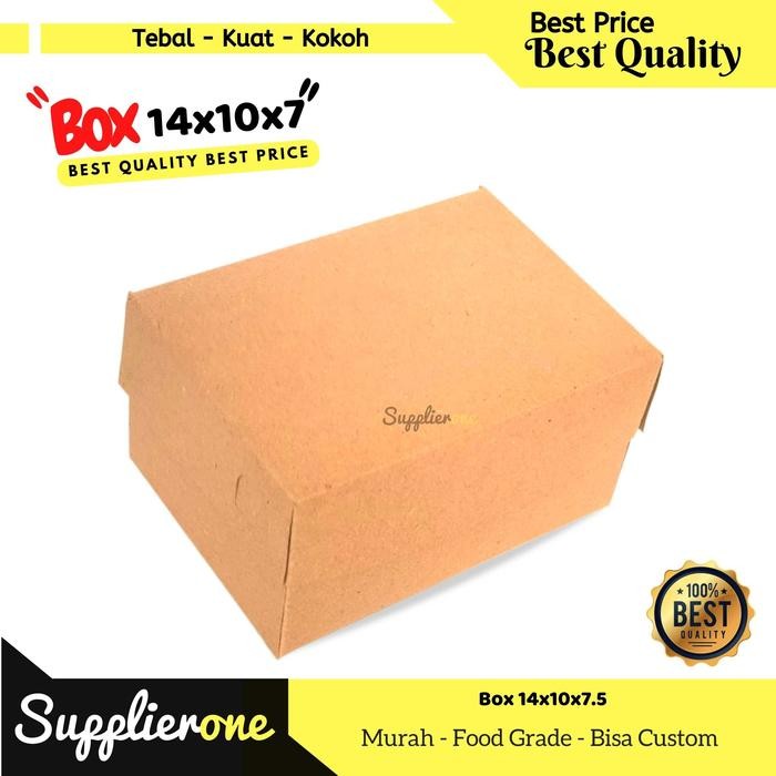 Dus Snack 14x10x7 Isi 50 Pcs / Dus Kue / Box Fried Chiken / Dus Fried Chicken / Kemasan Fried