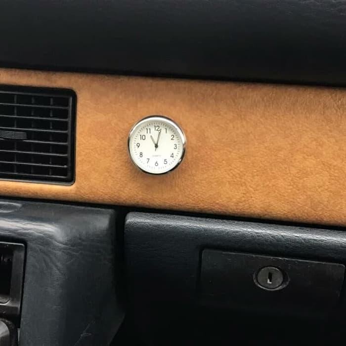 Jam Mini dalam mobil Jam analog tempel dasboard mobil