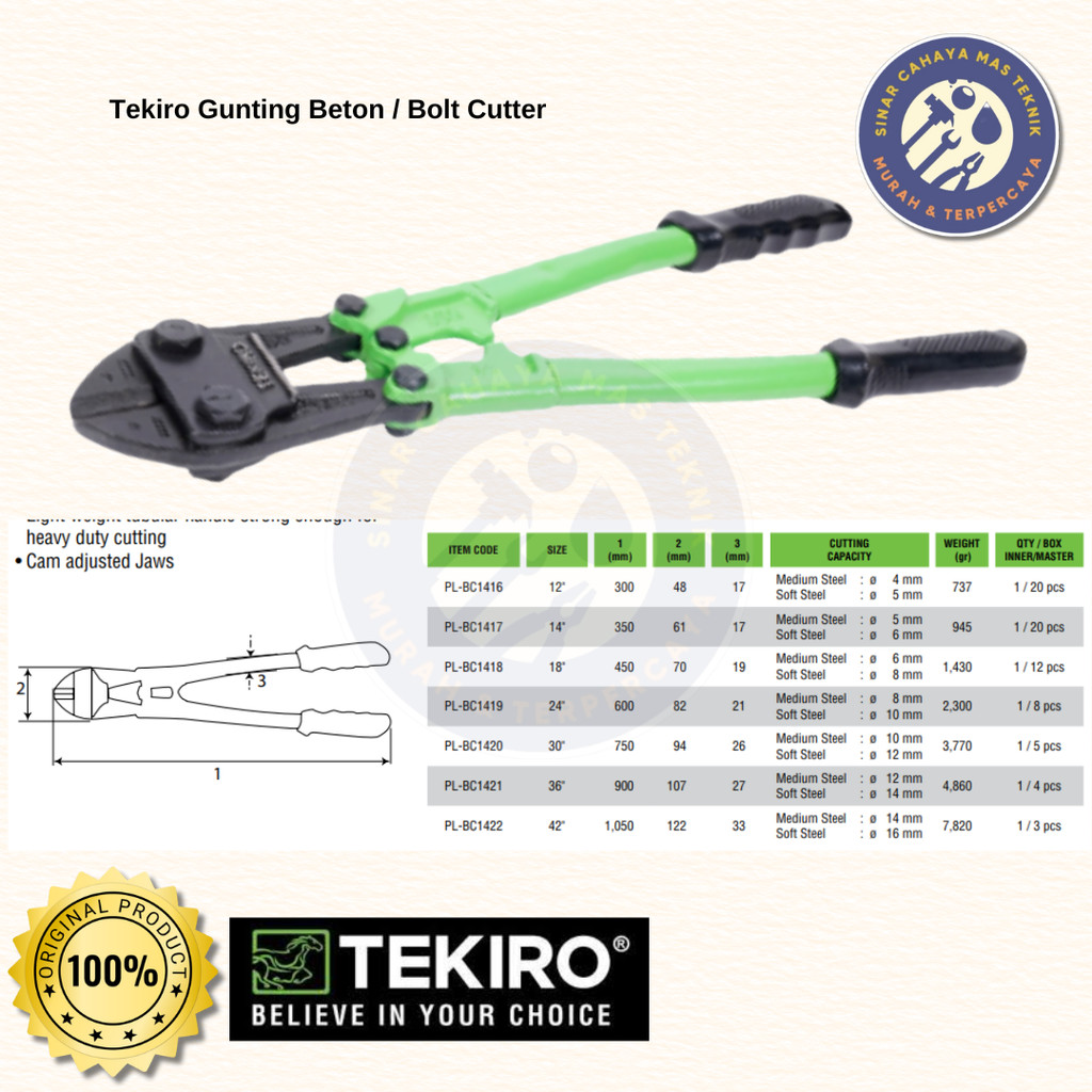 Tekiro Gunting Beton / Bolt Cutter