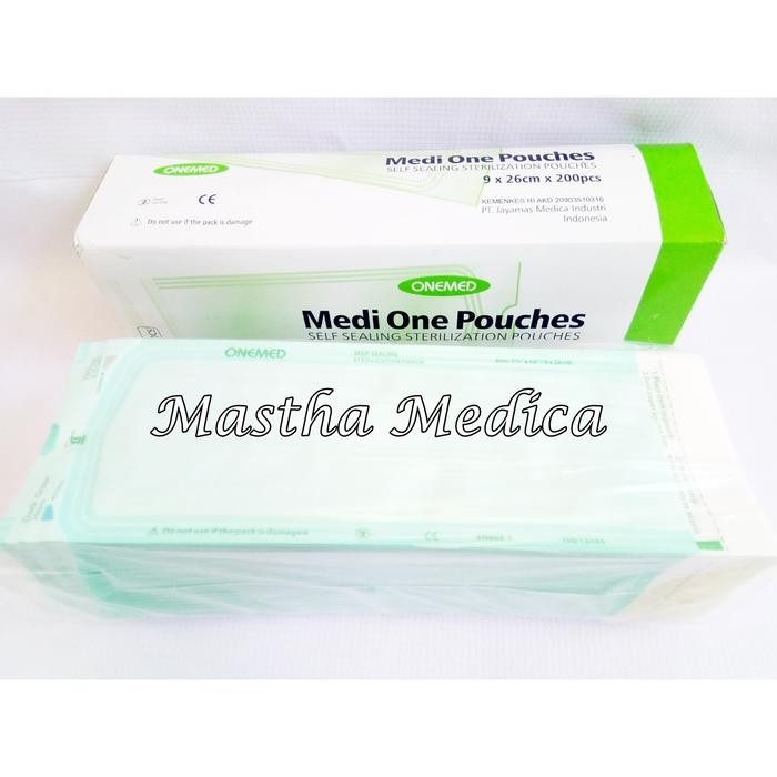 Sterile Pouch Plastik Sterilisasi Medione 9X26 Cm Medi One Pouches