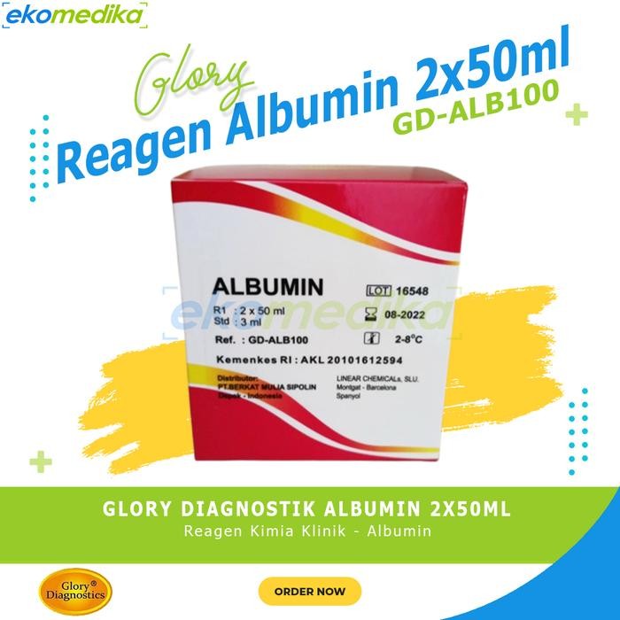 Reagen Albumin 2X50Ml Glory Diagnostics Albumin 100Ml