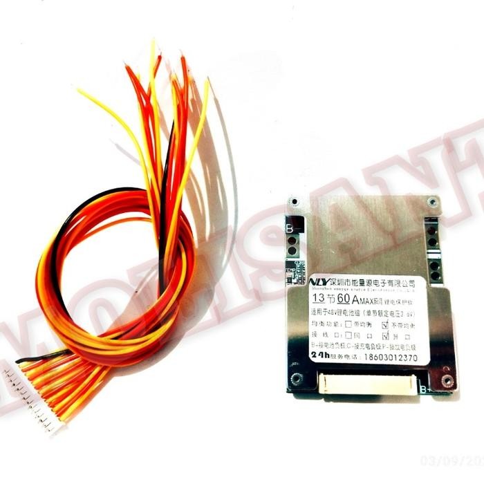 Bms 13S 48V 60A Lithium Battery
