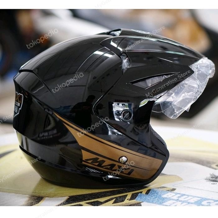 Helm Yamaha Maxi 2021 Black Gold