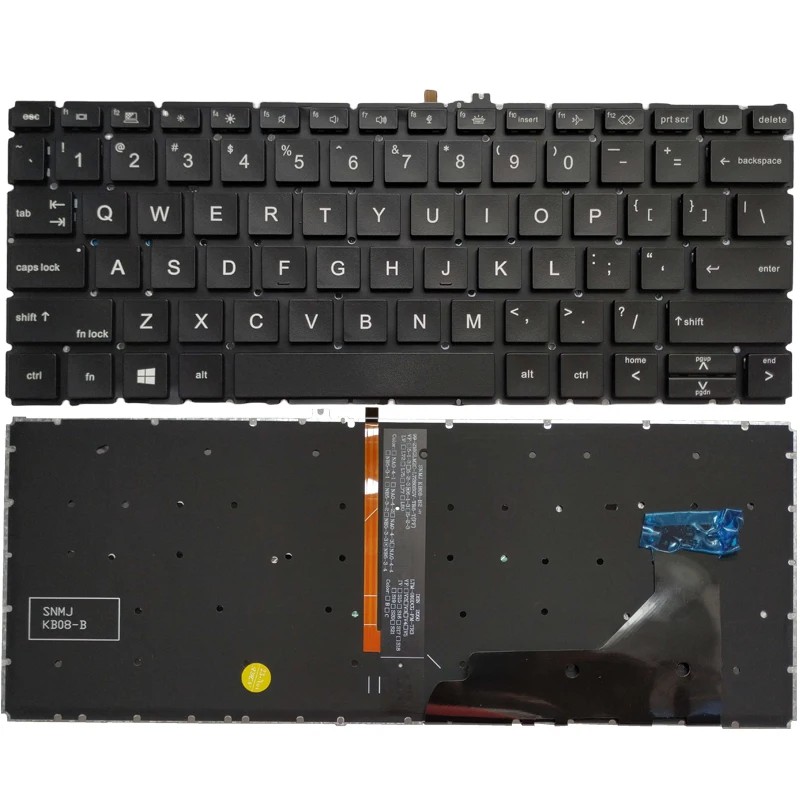 New Backlit US Keyboard For HP EliteBook X360 830 G7 G8 English Black