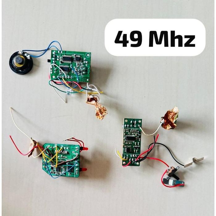 CUCI GUDANG MODULE MODUL RECEIVER RC 4 CHANEL 40MHZ DAN 49MHZ MODUL PCB REMOTE CONTROL DIY COPOTAN *