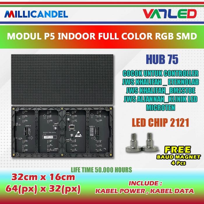Panel Modul P5 Indoor Full Color RGB smd *