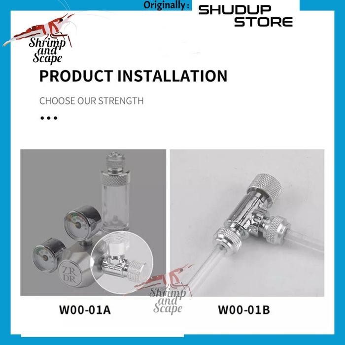 KRAN CO2 DIY / KERAN PRESISI FLOW CONTROL AQUASCAPE NEEDLE VALVE