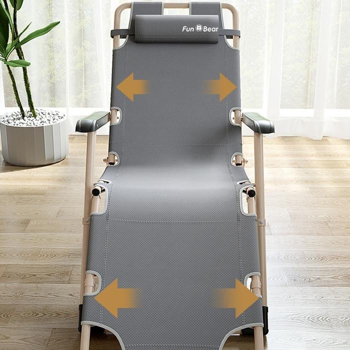 Funbear Kursi Malas Kursi Lipat Kursi Santai Lipat Tempat Tidur Lipat Portable Kursi Lipat Outdoor