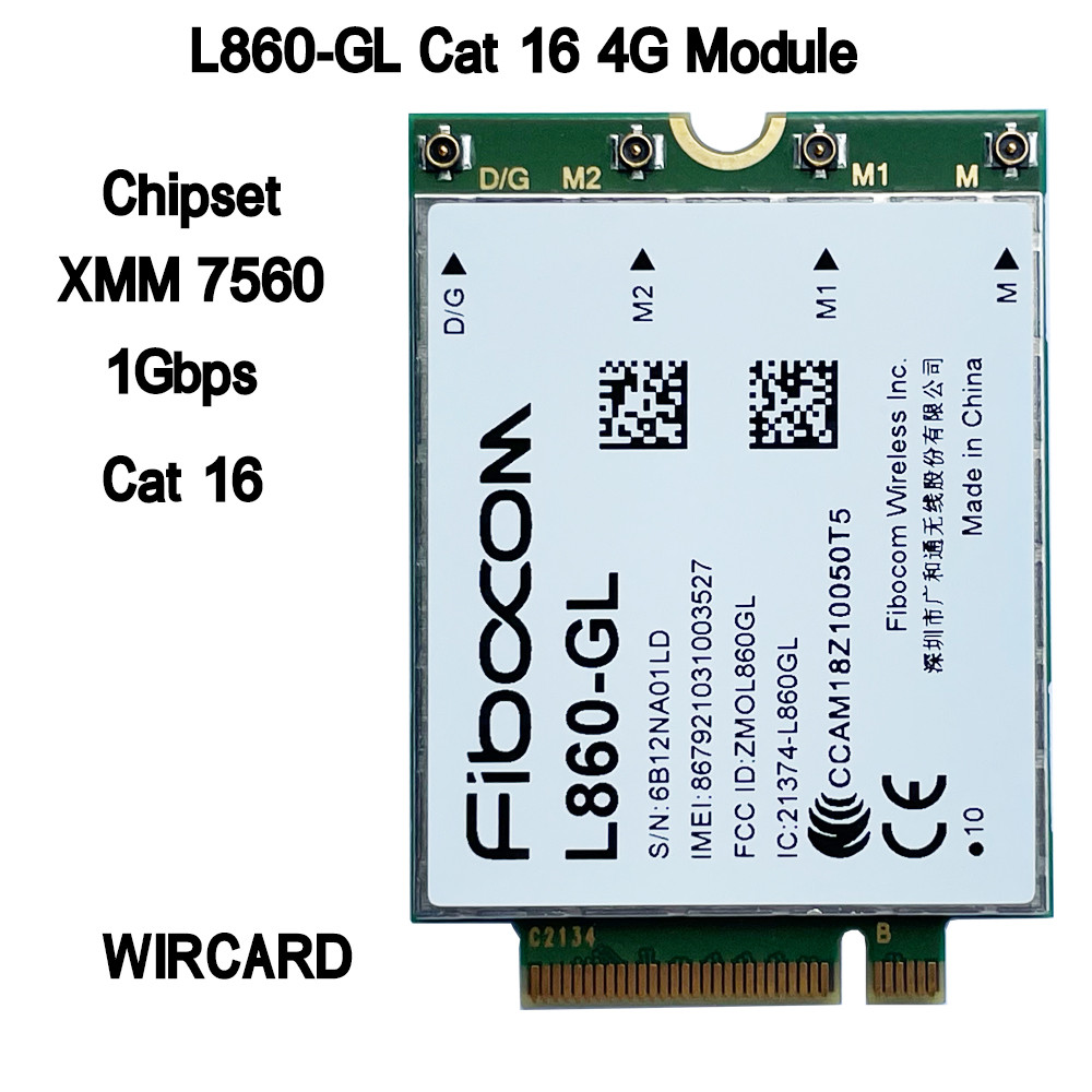 L860-GL FDD-LTE TDD-LTE Cat16 4G Module XMM 7560 LTE 4G Card USB 3.0 Adapter For  laptop