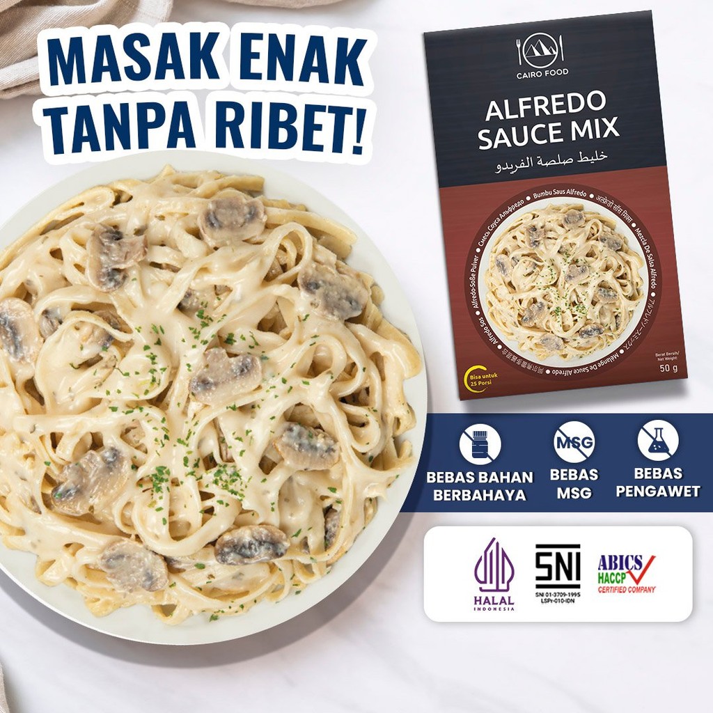 

Saus Alfredo Bubuk Sehat - Cairo Food