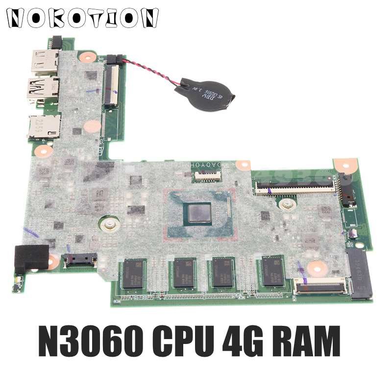 NOKOTION 907727-601 907727-001 DA0Y0HMB6F1 For HP Stream 11 Pro G3 Laptop Motherboard N3060 CPU 4G R