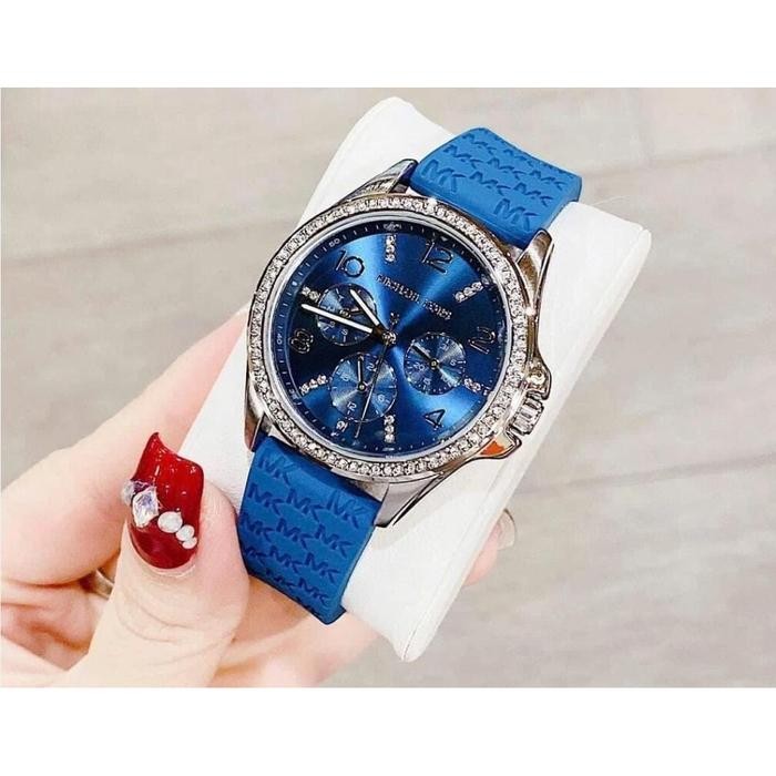 JAM TANGAN BRANDED Watch Janelle 42mm Silver Purple MK7143